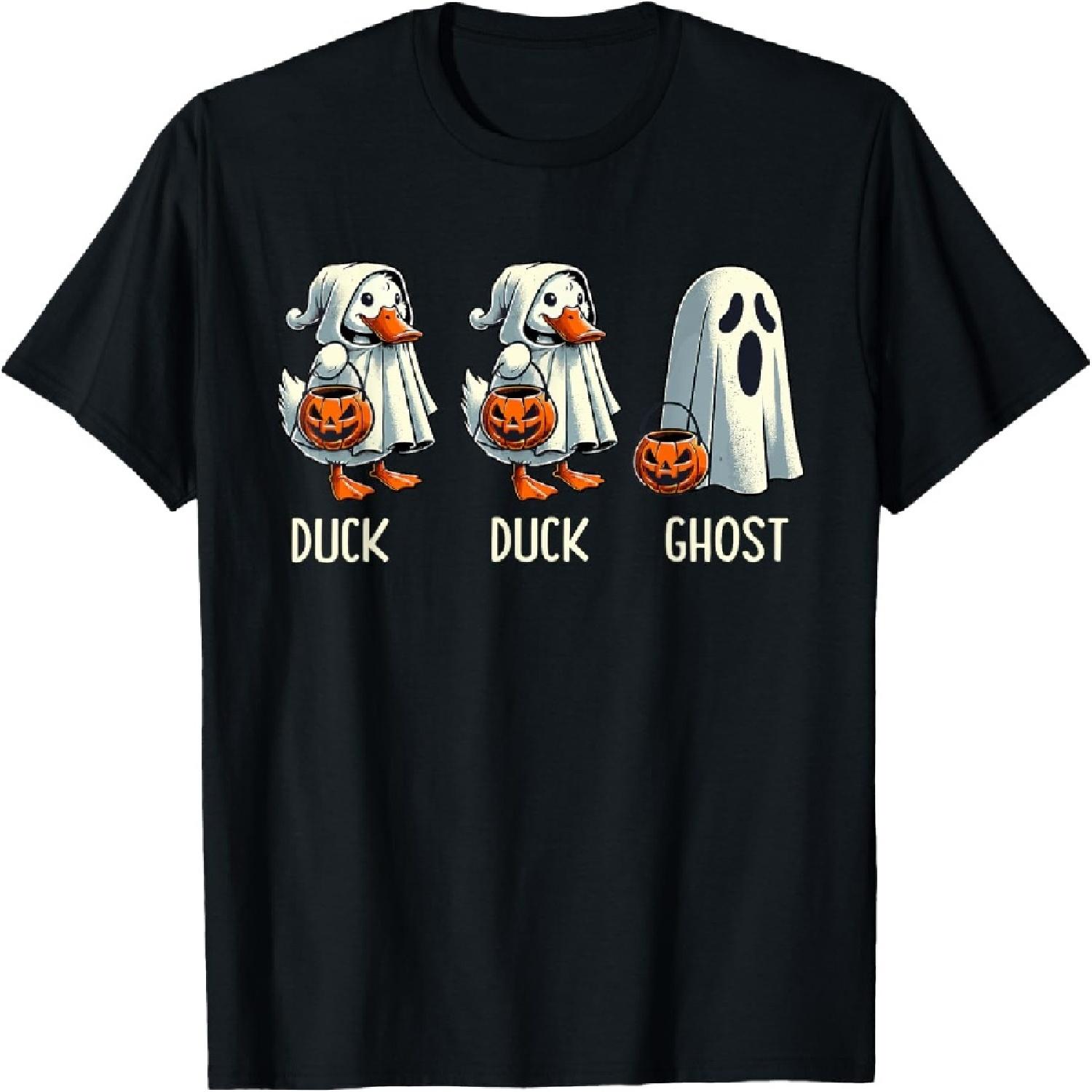 Duck Ghost Pun Trunk or Treat Trick or Treat Funny Halloween T-Shirt XXXXXL разноцветный