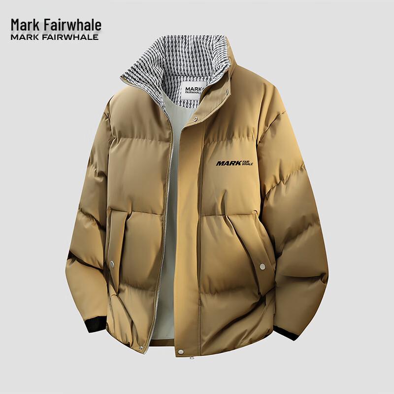 Mark Fairwhale Men's American Style Stand Collar Padded Winter Jacket