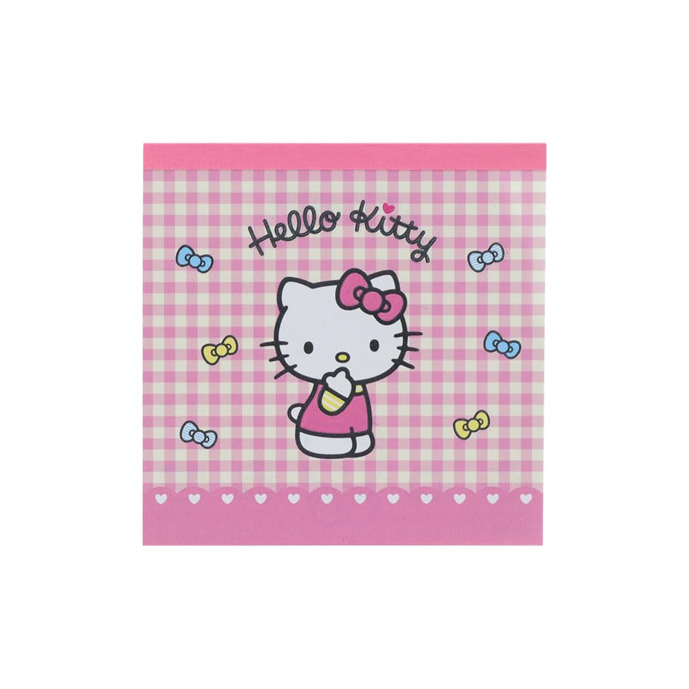 Stationery Sanrio Characters Goods Memo Pad Square Hello Kitty Pink S2849216 Sun-Star