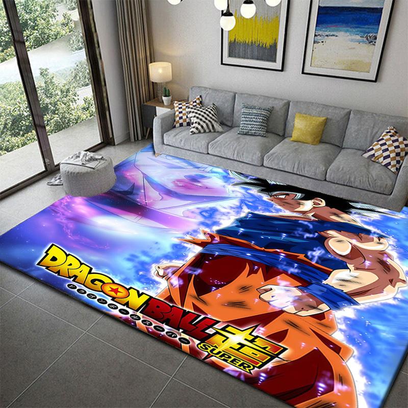 Dragon Ball Fashion Home Decor Floor Matanime Soft Washable Cartoon Floor Carpet