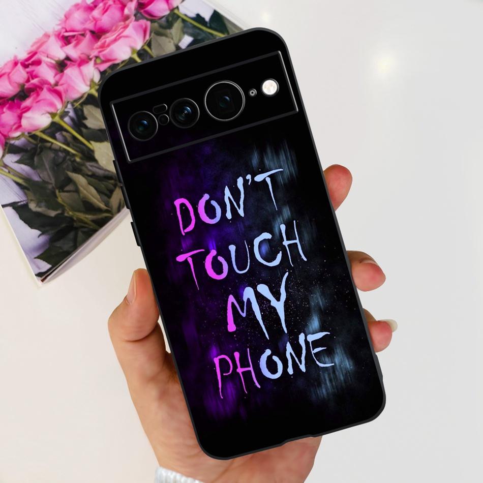 For Google Pixel 7 Pro Case Google Pixel 7 7Pro Pixel7 Fashion Cool Pattern Soft Silicone Black Color Phone Cases