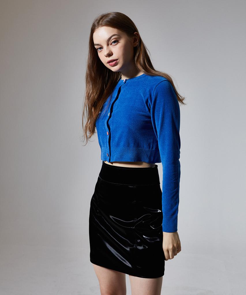 Wordog Fox Leather Mini Skirt