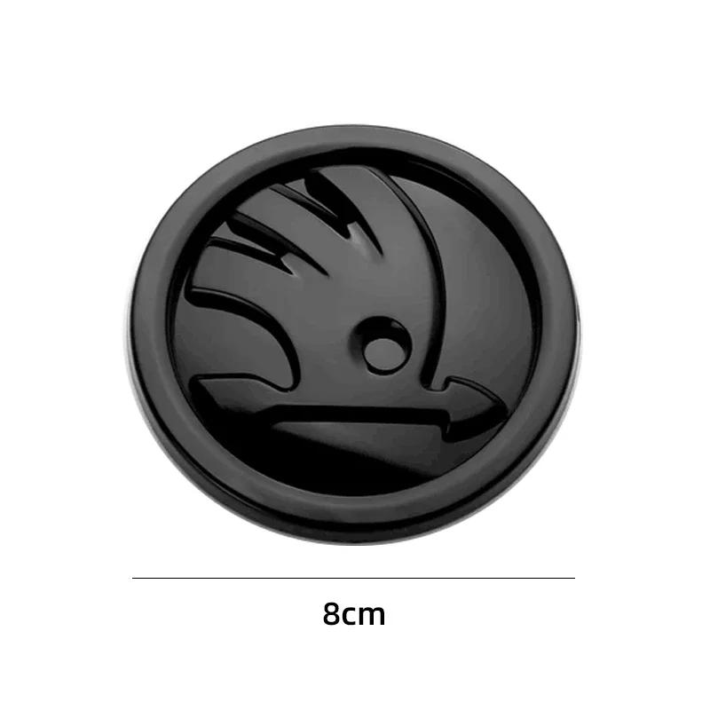 Samolepka na auto 2025 Nová 80mm 90mm ABS Znak Pro Skoda Fabia 1 2 Octavia a7 RS Superb Rapid Yeti Karoq Vision Auto Přední Zadní B