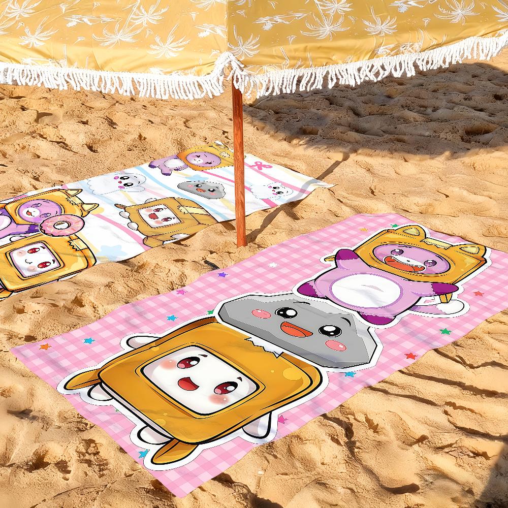 Cartoon L-Lankyboxes-S Towel Quick Drying Beach Towels Are Suitable For Swimming Pools Camping Yoga And The Gym