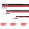 Extra Soft Silicone Wire, Red & Black, 2-Core, High & Low Temp Resistant, 24AWG~12AWG, Super Soft American Standard