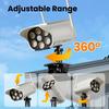 Solar Lights Outdoor Motion Sensor Garden Wall Fence Clip On Light LED Dummy Decoy Fake Security Camera Yard Sensing Lamp