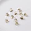 Multipurpose Pearls Clasp Endings Stylish Pearls Ends Strong Alloy Clasps for Beading and Clothing Embellishment