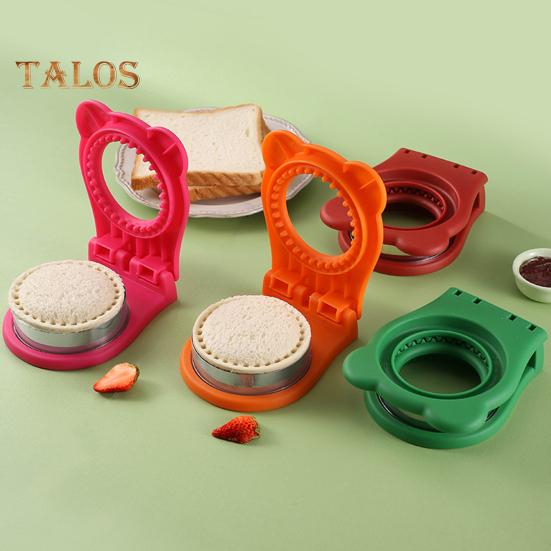 Kulatý sendvičovač 2 v 1 na vykrajování a lepení sendvičů pro školní obědové boxy a Bento boxy Chlapci Dívky