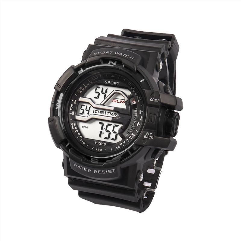 

Children Multifunctional Digital Watch With Luminescent Hands For Outdoor Sports School Use чёрный
