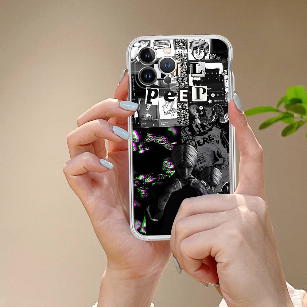Singer Rapper L-Lil Peep Fit For IPhone 16 15 Promax Phone Case IPhone 14 11 12 High End 13 Pro Silicone