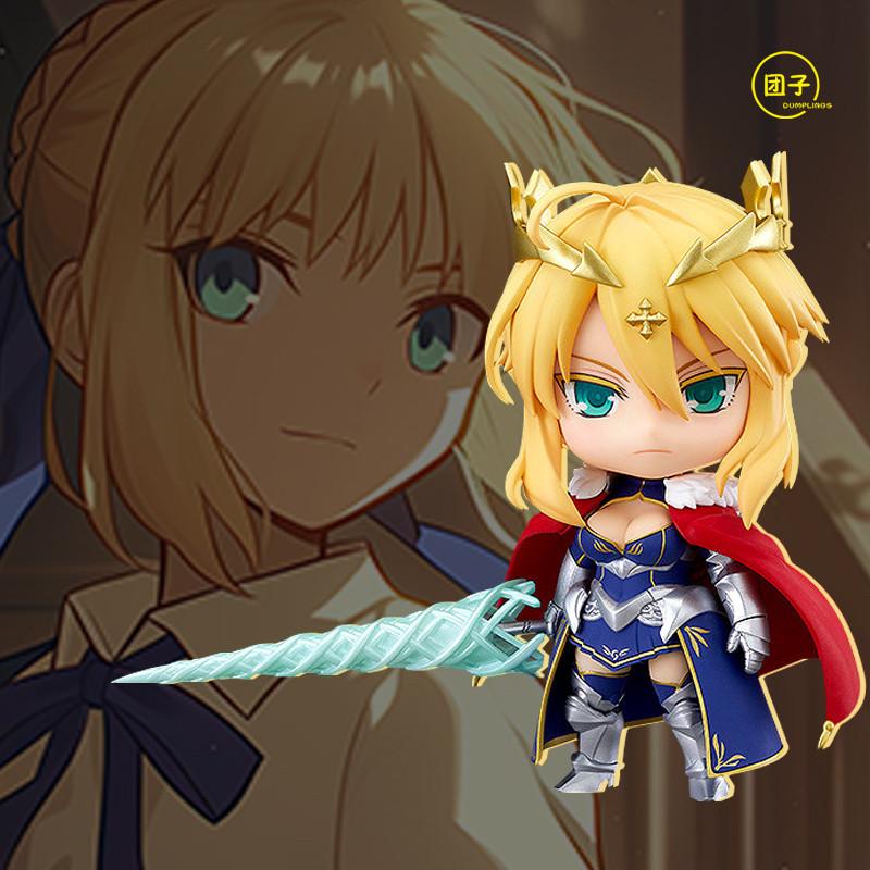 Fate Anime Figure #1532 - Saber Artoria Pendragon Action Model, Swappable Faces Movable Joints Collectible Toy