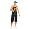 Men's Bavarian Oktoberfest Lederhosen with Plaid Shirt - Plus Size Available