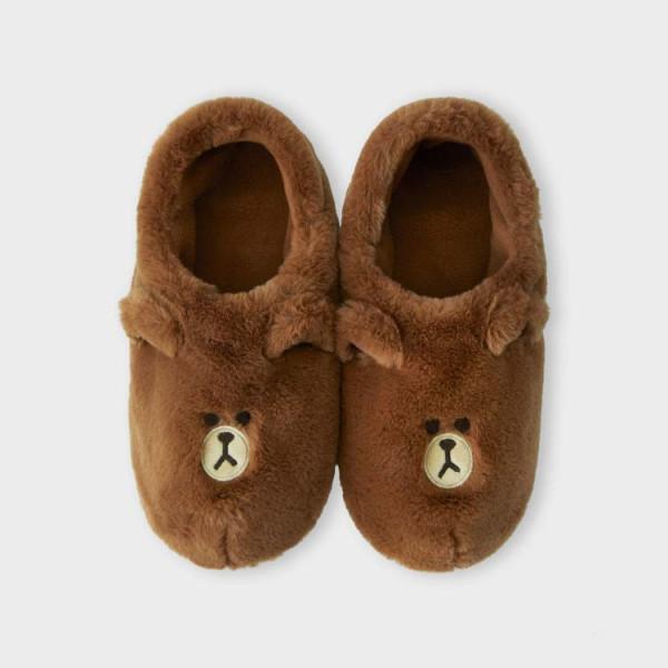 

Коричневые комнатные туфли Line Friends Hug