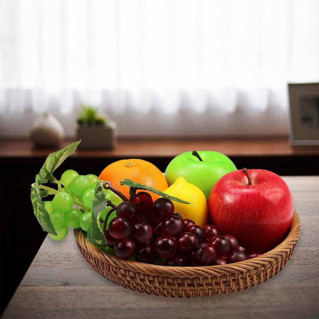 Fake Fruit Pack Artificial Fruit for Party Decorations Realistic Table Centerpieces for Home and Kitchen Includes Lifelike Apples and Bananas 20-Piece