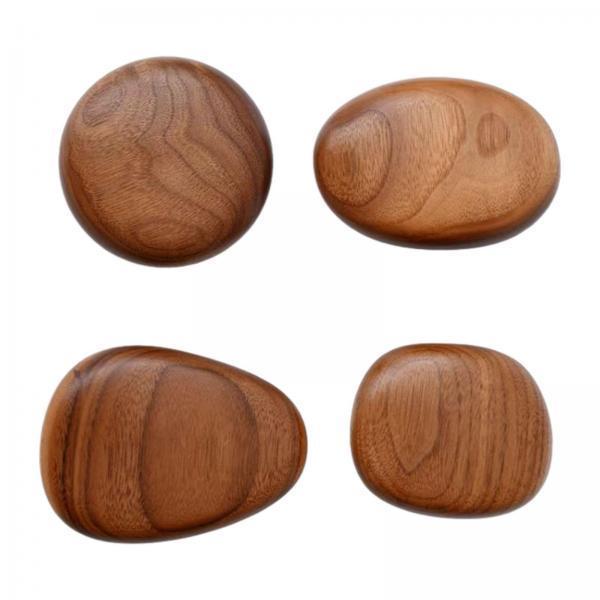 2x 4x Wall Mounted Wood Hooks Wooden Coat Rustic Modern Cabinet Knobs for