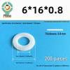 Thickened Nylon Plastic Flat Washer: Hard Plastic Gasket M2-M16