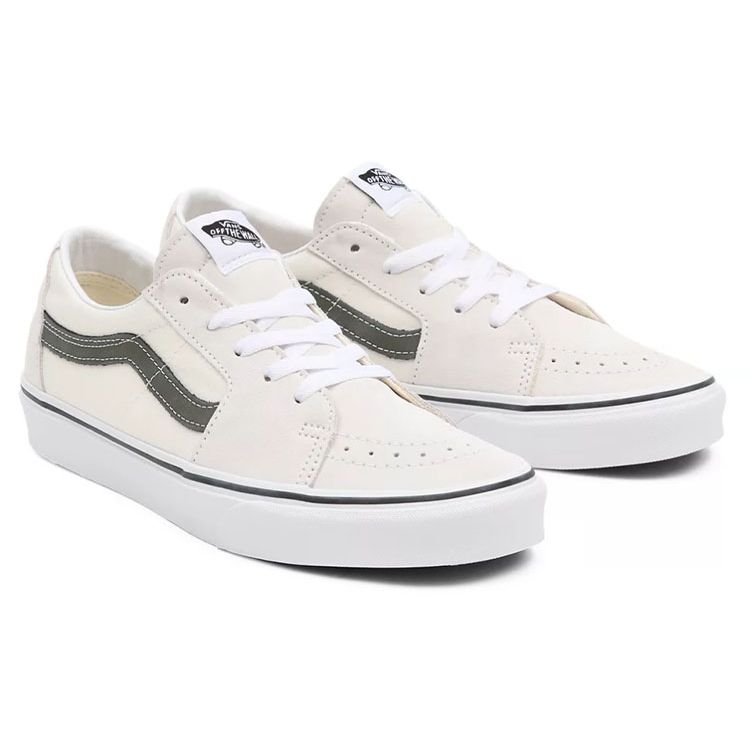 Vans Sk8-Low Utility Pop - Blanc de Blanc Khaki Unisex Sneakers Cream VN0A4UUKB36