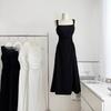 Casual Knit Fabric Long Dress With Tied Dye Pattern For Summer Vacation And Lounge Wear