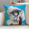 Dark TTakopis Original SinS Cushion Cover Breathable and Skinfriendly Linen Pillowcase Square Removable and Washable Cushion