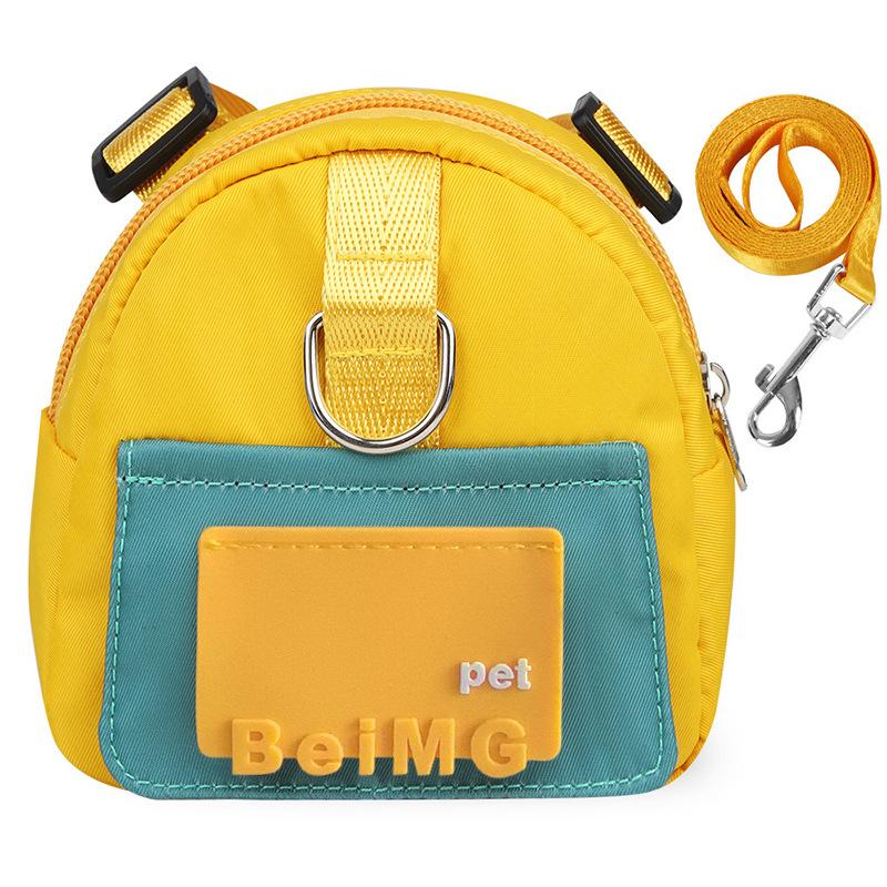 Trela para Cão, Mochila Pet de Desenho Animado Fashion, Viagem ao Ar Livre, Trela para Passeio de Cão e Gato, Trela Anti-fuga