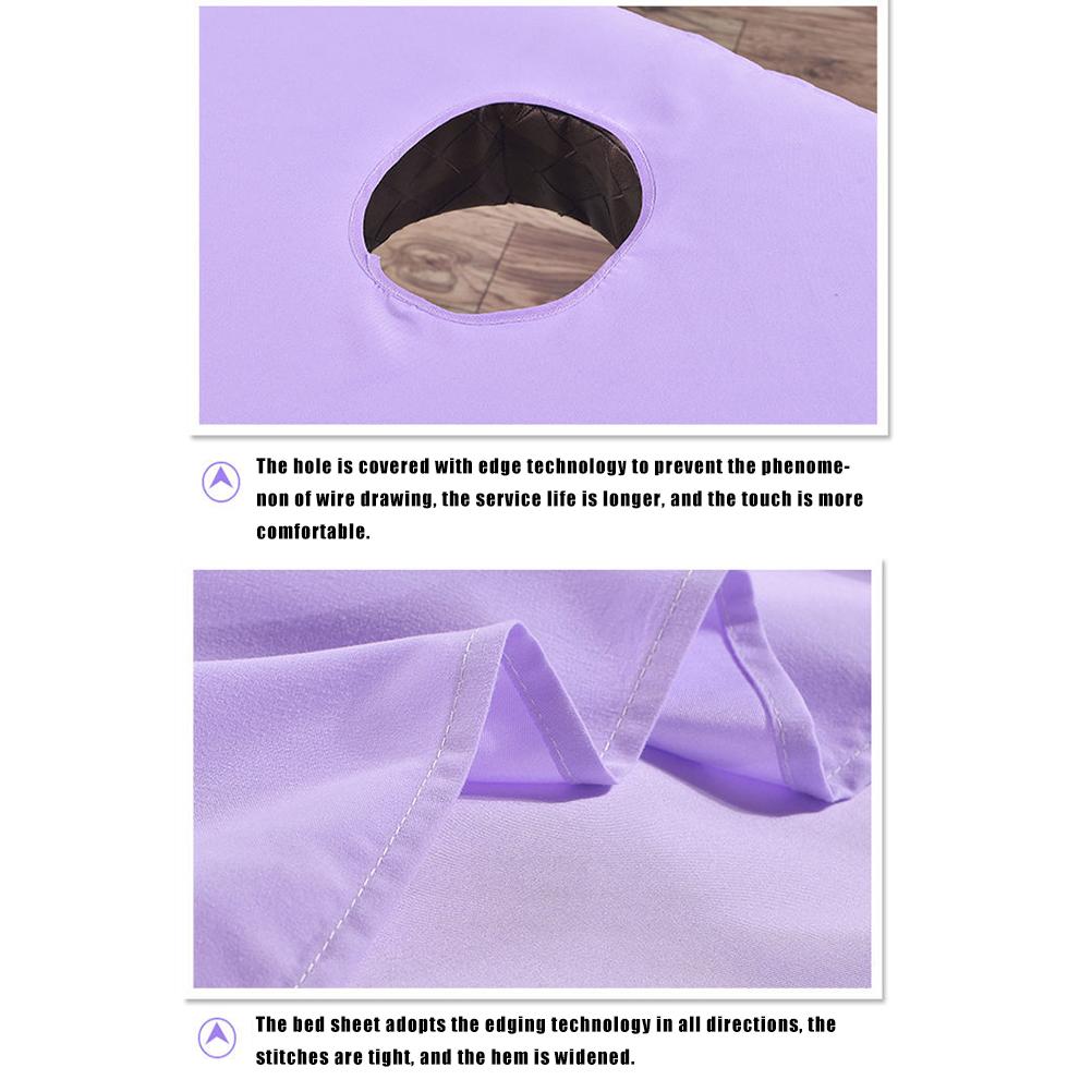 Massage Table Sheet Massage Bed Cover with Face Hole Salon SPA Cover Professional Beauty Massage Bed Sheet