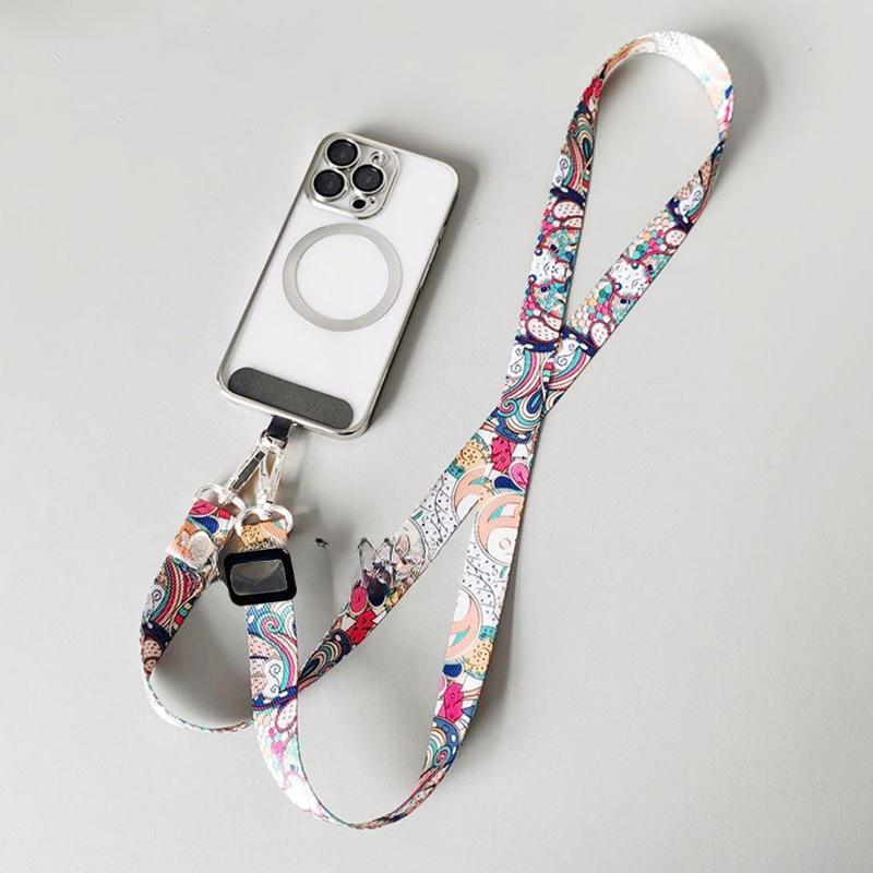 Secure Phone Protection with Adjustable Mobile Lanyard, Crossbody Strap, Anti-Loss Rope, and Key Gasket