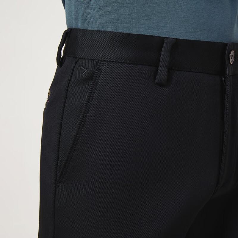 Septwolves Men's Slim-Fit Straight-Leg Business Casual Pants with Lyocell