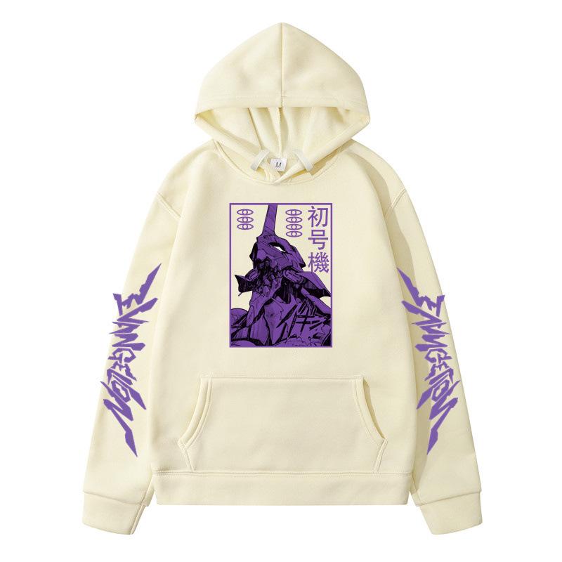 Ayanami Rei Print Loose Hooded Sweatshirt For Men And Women