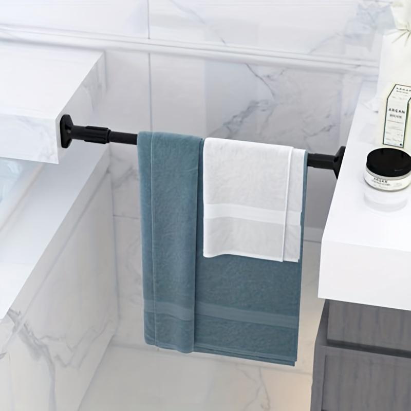 1PC Multi-Purpose Telescopic Curtain Rod, No-Drill, Easy Install for Shower, Door, Wardrobe, Closet, Adjustable,Space Saving Rod