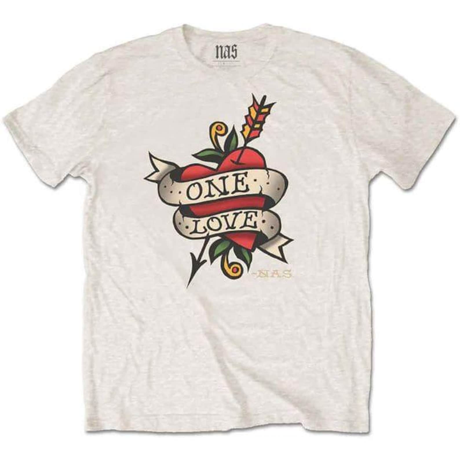 NAS Love Tattoo Band T-Shirt 4XL