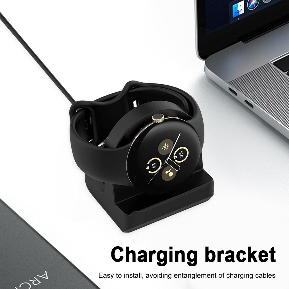 Charger Stand Silicone Non-Slip Charger Dock Stand Bracket Holder for Google Pixel Watch 3 41mm 45mm for Google Pixel Watch 2