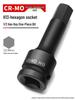 Compact Air Impact Wrench: 1/2" Hex H-Type Pneumatic Screwdriver with Chrome Molybdenum Socket