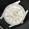 VINTAGE HAND-WINDING SWISS MENS REFURBISHED SILVER COLOR DIAL WATCH A707191-1