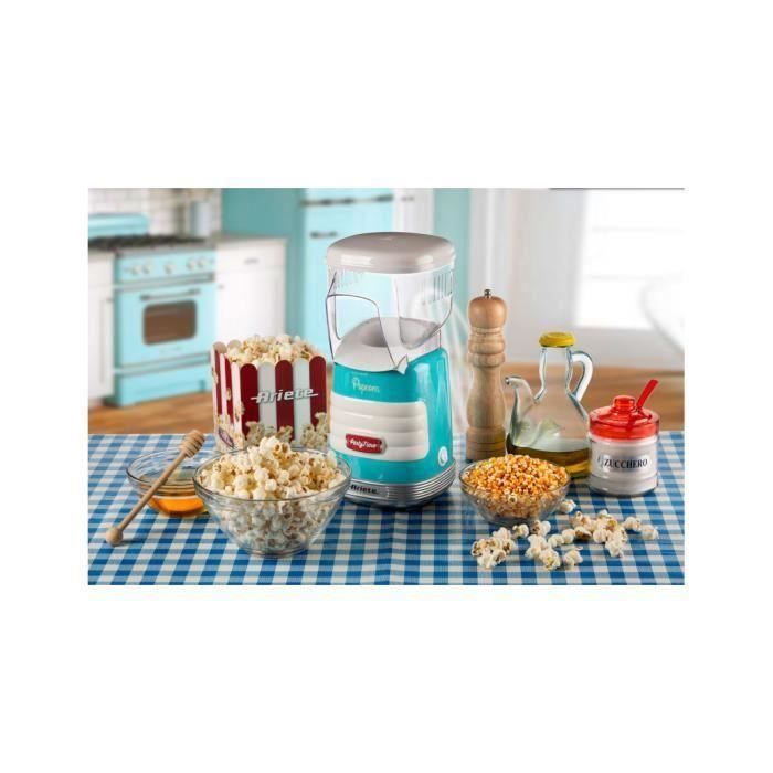 Machine À Popcorn - Ariete - Party Time - Cuisson À L'air Chaud - Bleu