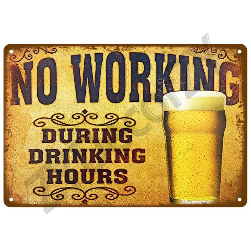 Vintage Posters Cocktail Tin Sign Plaque Metal Sign Plate Decoration Wall Art Home Decor For Bar Pub Club Man Cave Iron Painting