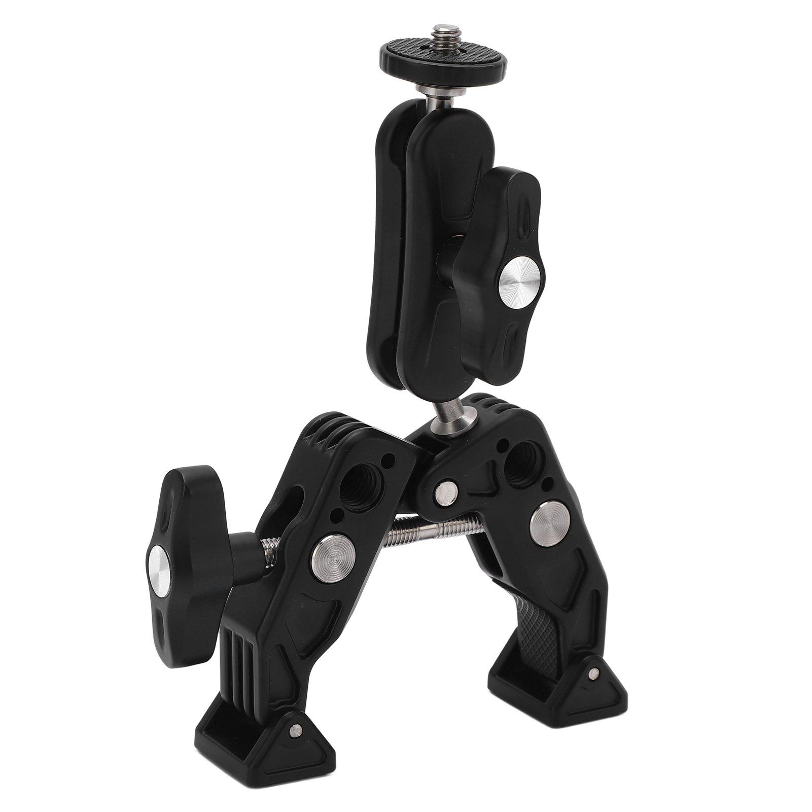 

Camera Clamp Mount Multifunction Universal C Shape Professional Double Ball Head Adapter for