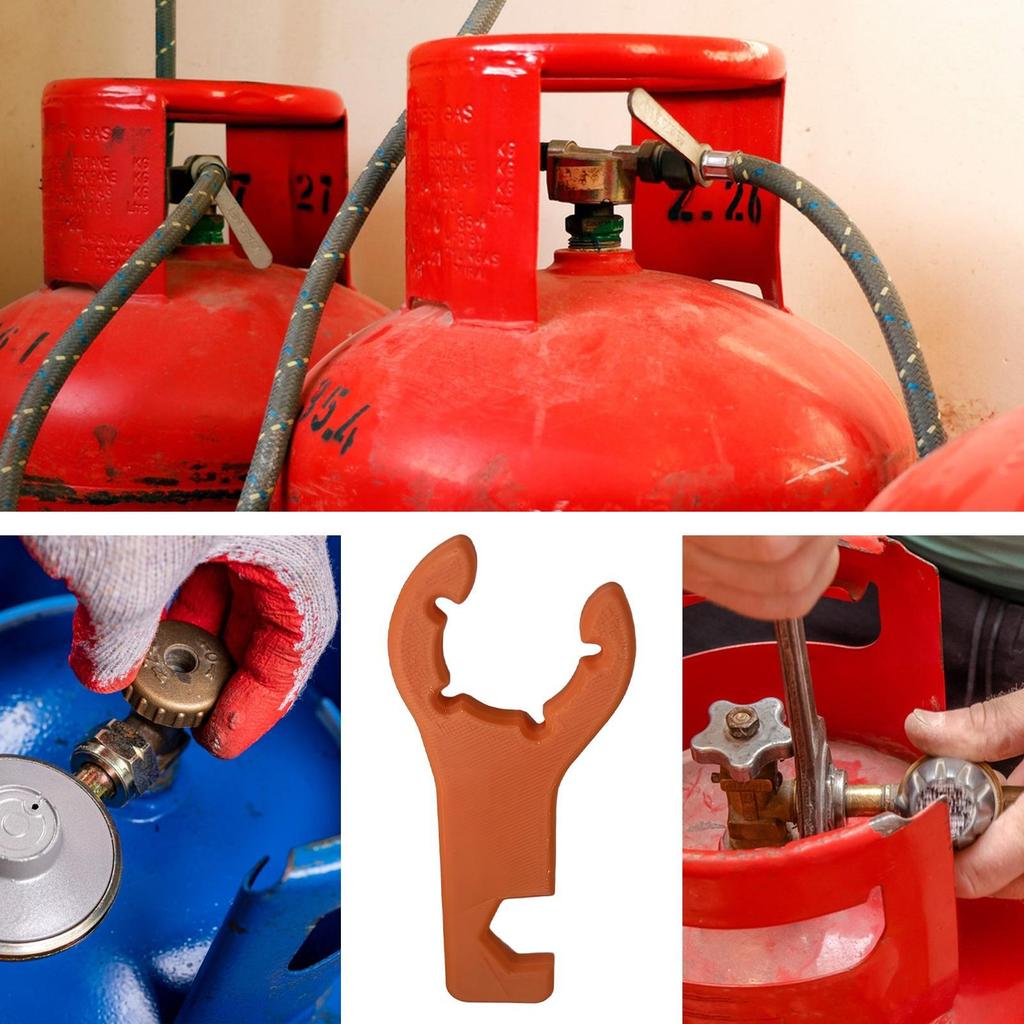 Valve Wrench Multifunctional Double-head Wrench Pressure Reducing Valve Spanner for Plumbing Automotive HVAC RV Repair