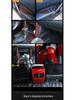 Rui Fang Carbon Fiber Interior Stickers: Fits 22 Models, Center Console Lift Panel, Peach Wood Design.