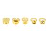 5pcs Tattoo Ink Ring Cup Stainless Steel Reusable Different Size Tattoo Pigment Ring Cup for
