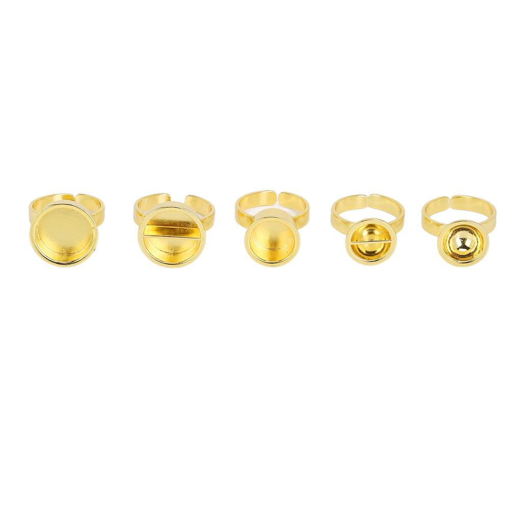 5pcs Tattoo Ink Ring Cup Stainless Steel Reusable Different Size Tattoo Pigment Ring Cup for