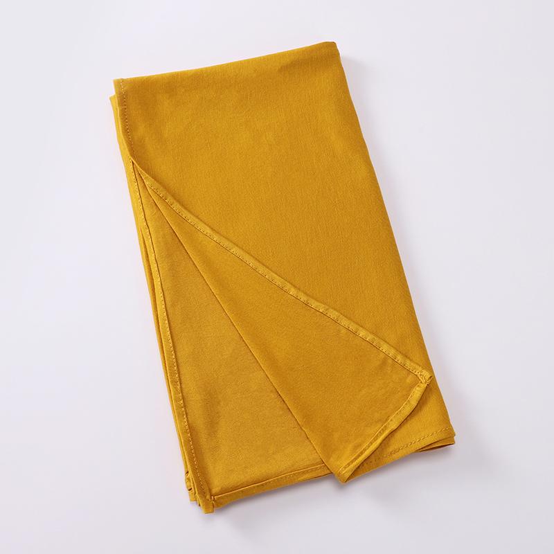 Jersey Scarf Stretchy Hijab Plain Head Scarves  Women Cotton Headwrap Shawl