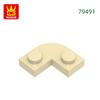 Non-Toxic 235Pcs/Lot 79491 1X1 Cutout Round Corner 2X2 Building Blocks Moc Accessories Compatible With Brick Toys Children Gift Box