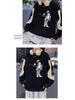 Men’s Trendy Colorblock Patchwork Hoodie – Spring/Autumn, Loose Fit, Plus Size, Round Neck, Long Sleeve Printed Top