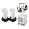2Pcs IBC Tank Adapters Hose Splitters Connector Extension Drain Spouts Hose Water Tank Nozzle Tap Caps Valves Fitting