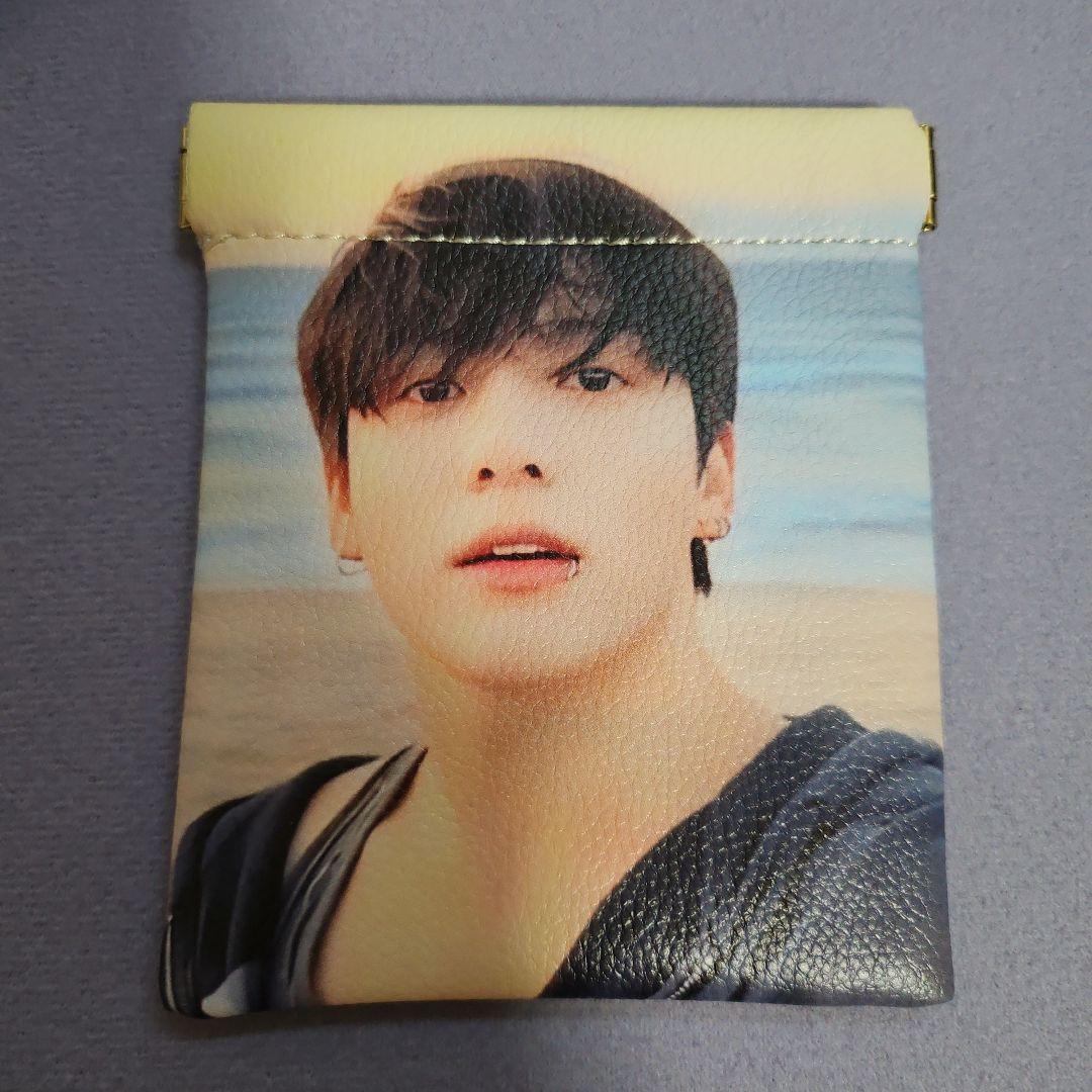 

[USED] BTS JUNGKOOK Coin & Card Case What to Buy with Jungkook Wallet Double-sided Jungkook