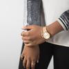 TIMEX Trend TW2R36100 Unisex Quartz 3ATM Water Resistant Mineral Glass Gold Dial