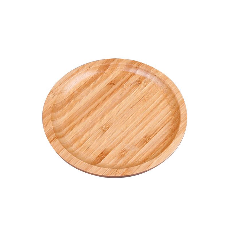 Japanese Style Round Bamboo Serving Tray