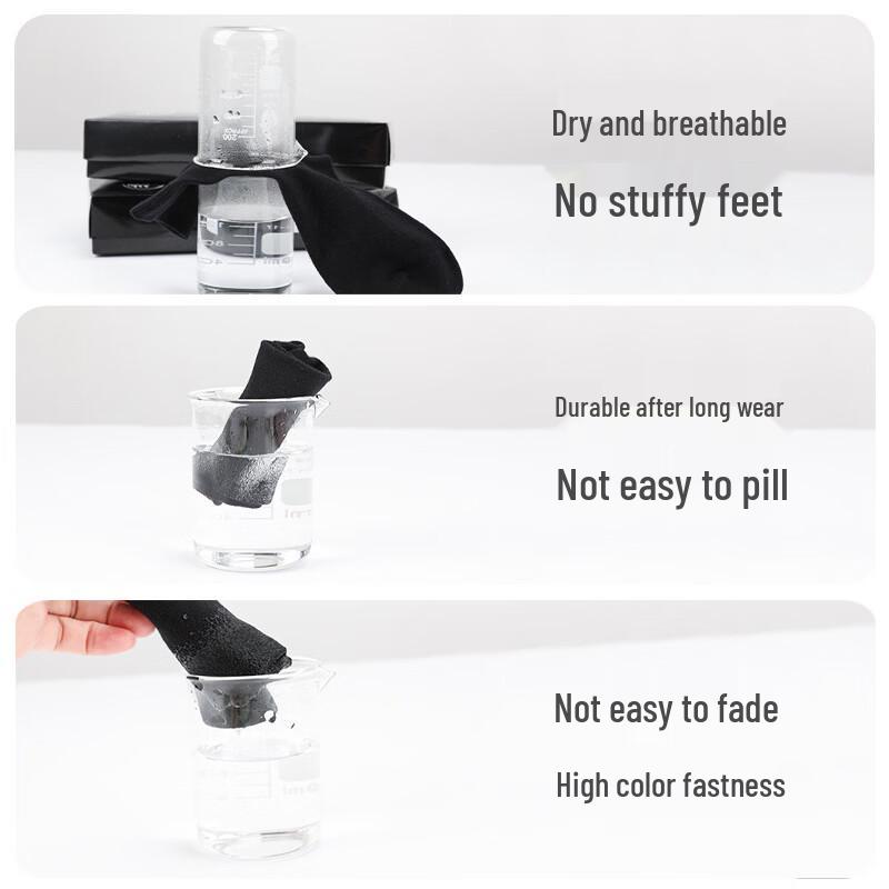 LangSha Men's Anti-Odor Business Cotton Socks