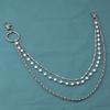 Cross Pendant Chain Belt With Pearl Layers For Men And Women Summer Fashion Accessories