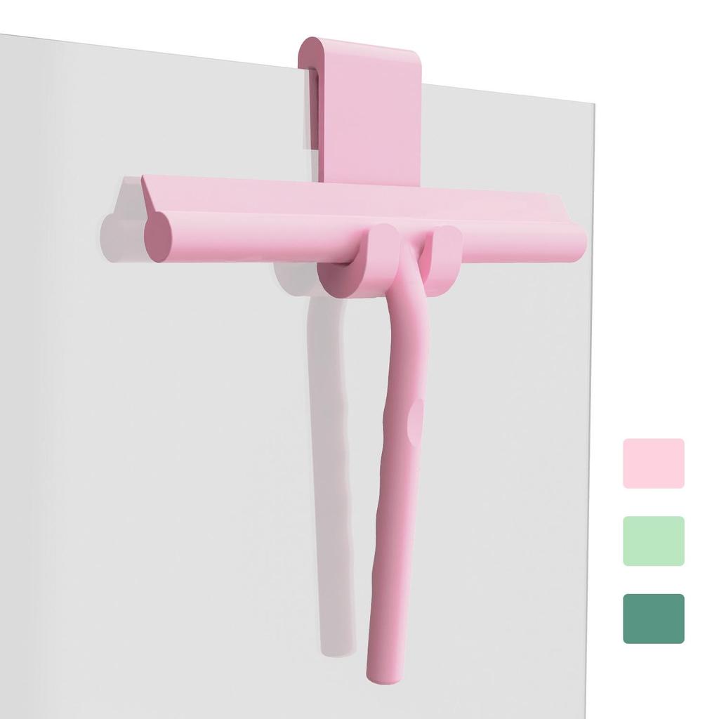 Silicone Glass Wiper - Patented Design for Windows, Showers, and Cars